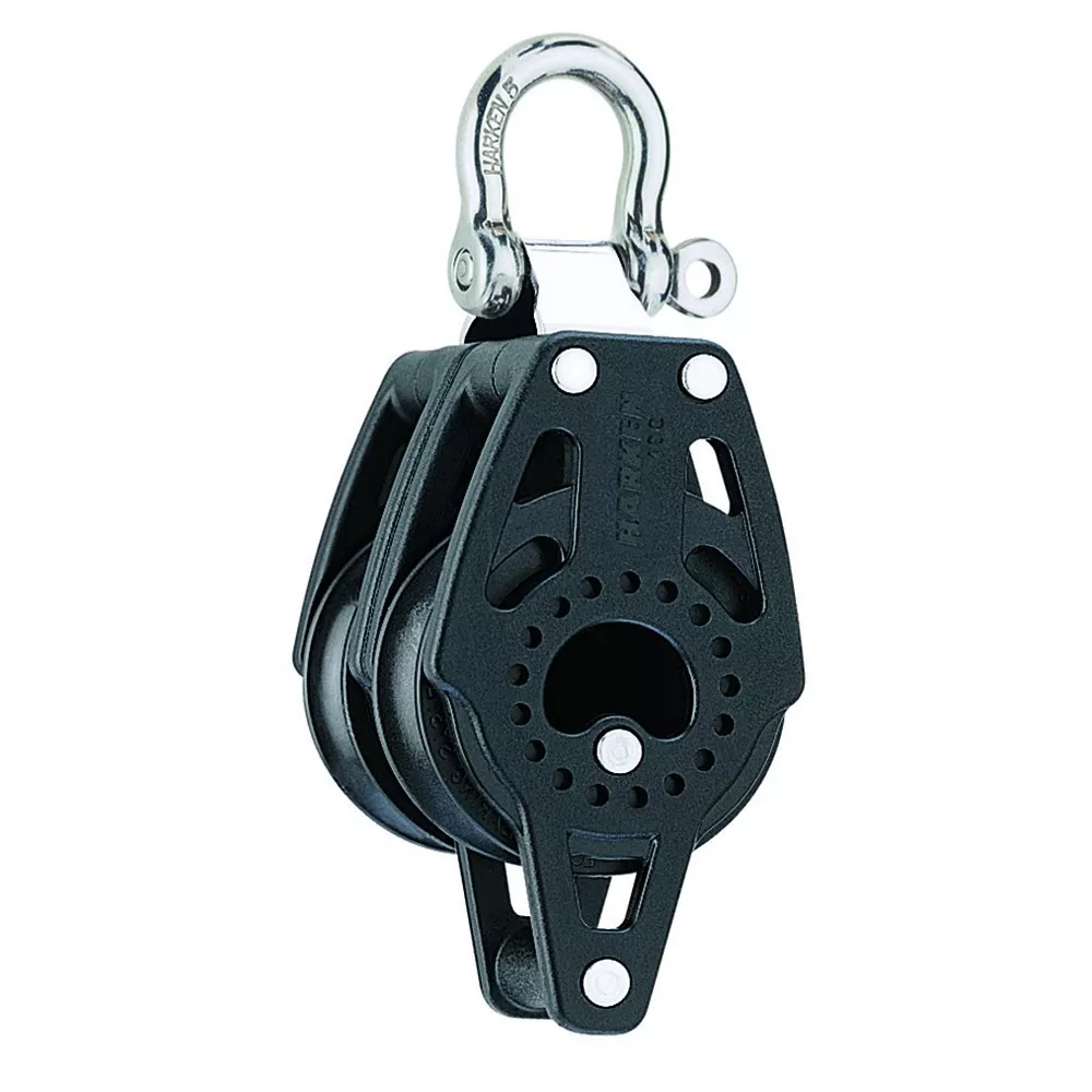 POULIE CARBO DOUBLE RGT 40 MM TETE FIXE