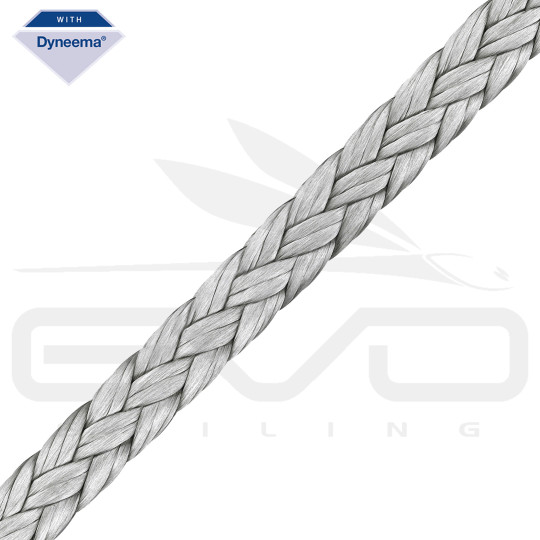 Kanirope Corde dyneema PRO 4mm 10m blanc 12x tressée SK78 pré-étirée