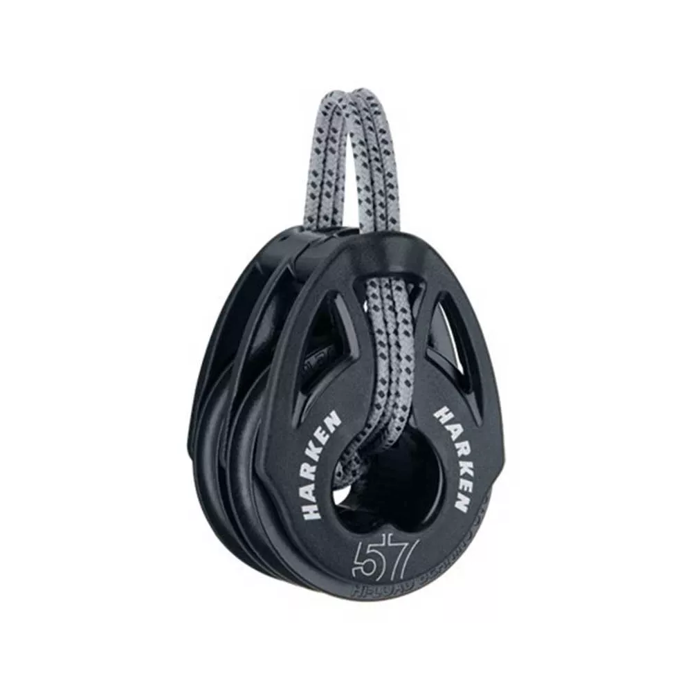 poulie double 57mm harken carbo
