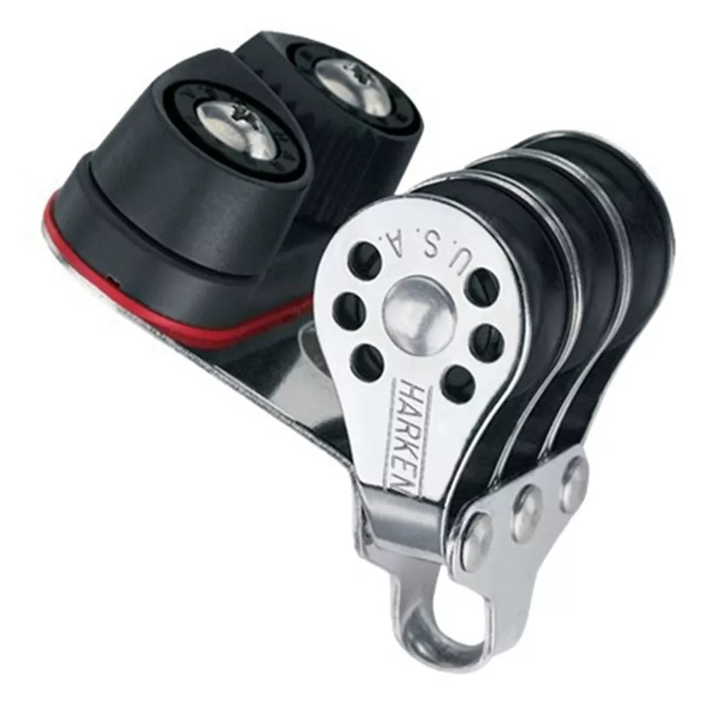Poulie Harken 22mm Micro triple taquet