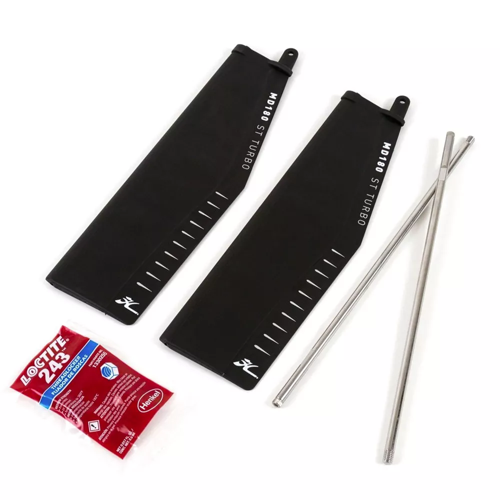 Kit pales Turbo md 180 - HOBIE - (ST-TURBO V2 FIN KIT MD180 BK/G)