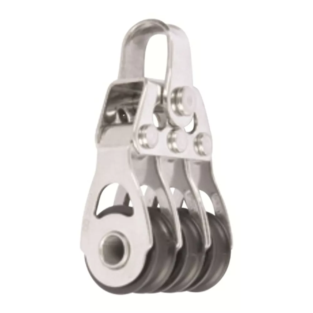 poulie triple 20mm inox