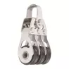 poulie triple 20mm inox