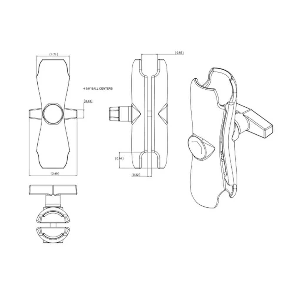 bras moyen standard RAM ball ramout